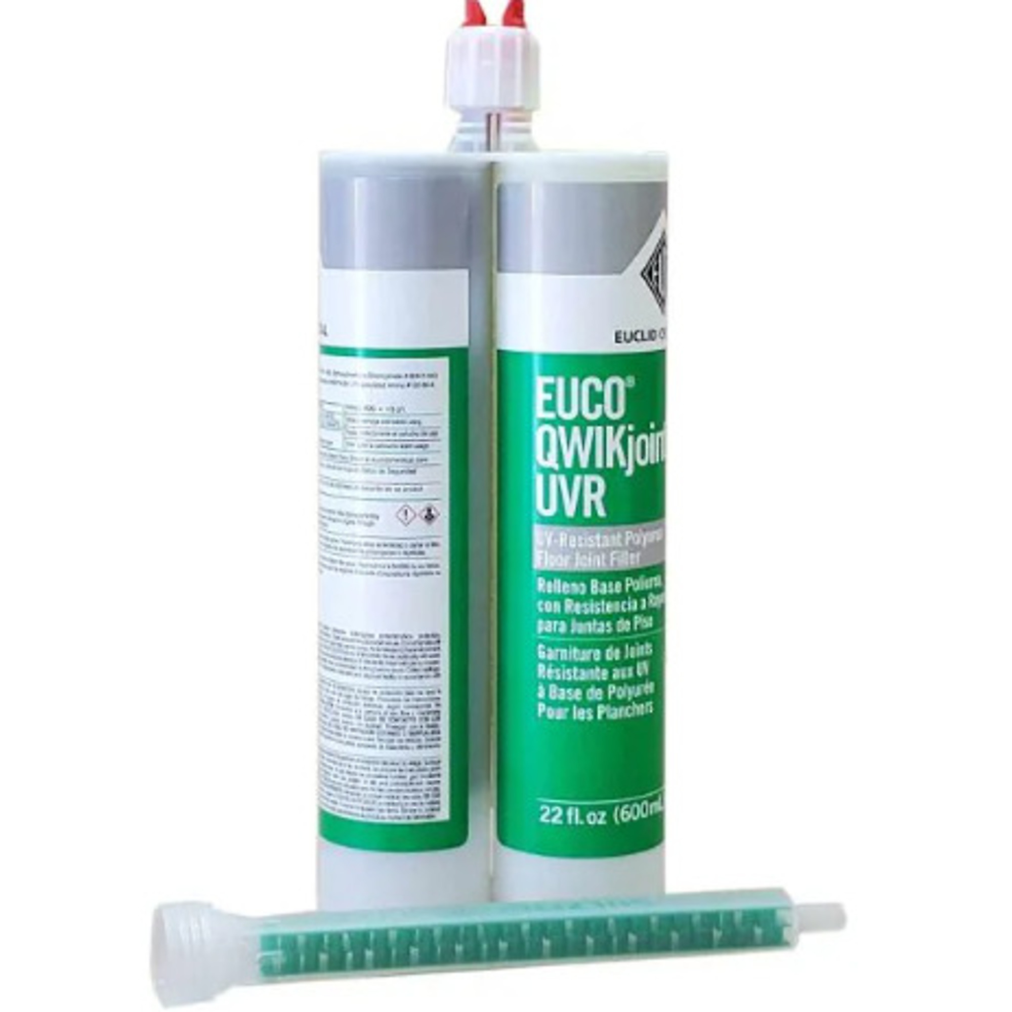 Euclid Euco Qwikjoint UVR UV-Resistant Polyurea Floor Joint Filler Standard Gray 22oz Cartridge